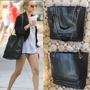 💎✨ Jumbo XL ✨💎 Chanel tote BAG leather